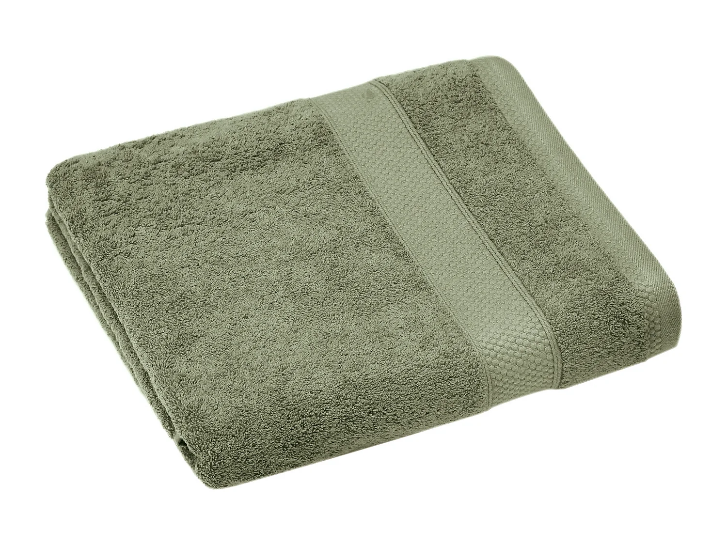 Drap de douche coton 550 g/m2 70x130 cm NAÏA vert Olive