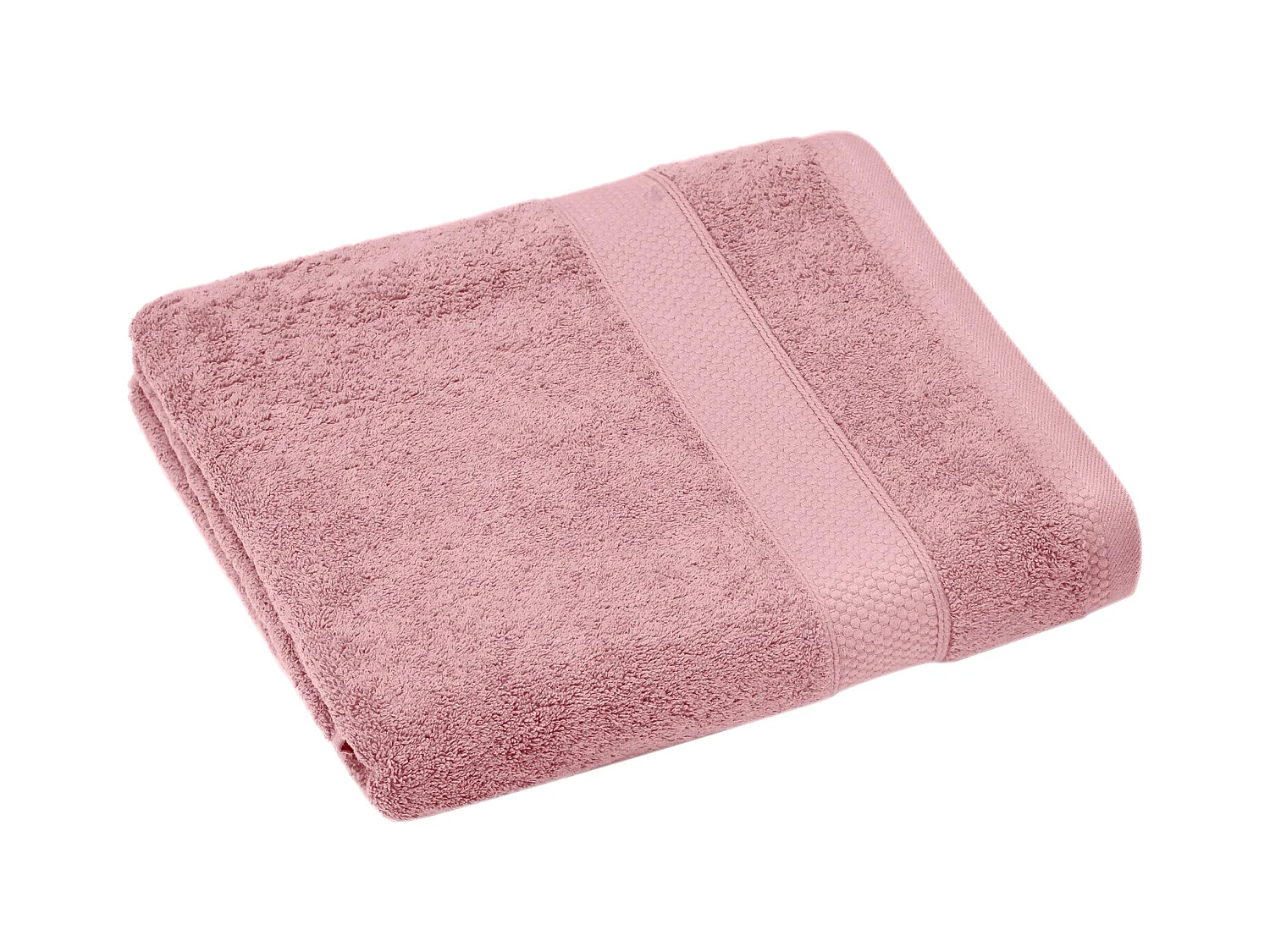 Drap de douche coton 550 g/m2 70x130 cm collection NAÏA Rose