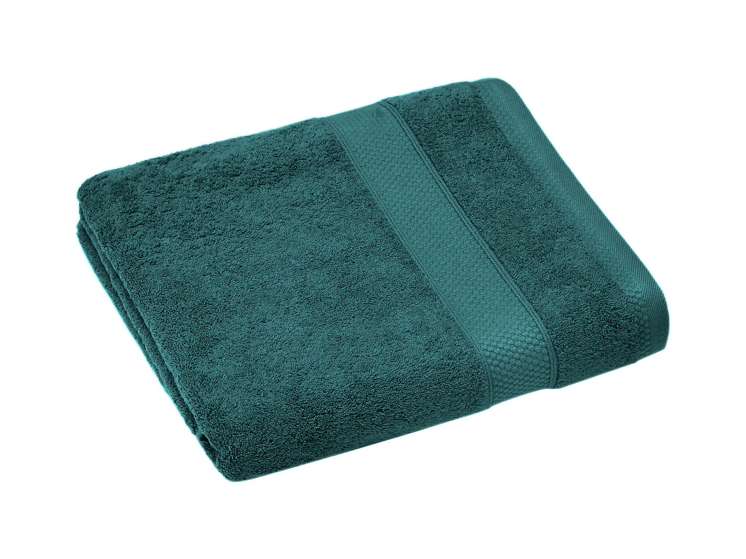 Drap de douche coton 550 g/m2 70x130 cm collection NAÏA bleu Paon