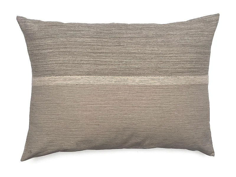 Housse de coussin ZAGORA pur coton 250 g/m² 50x70 cm beige ficelle