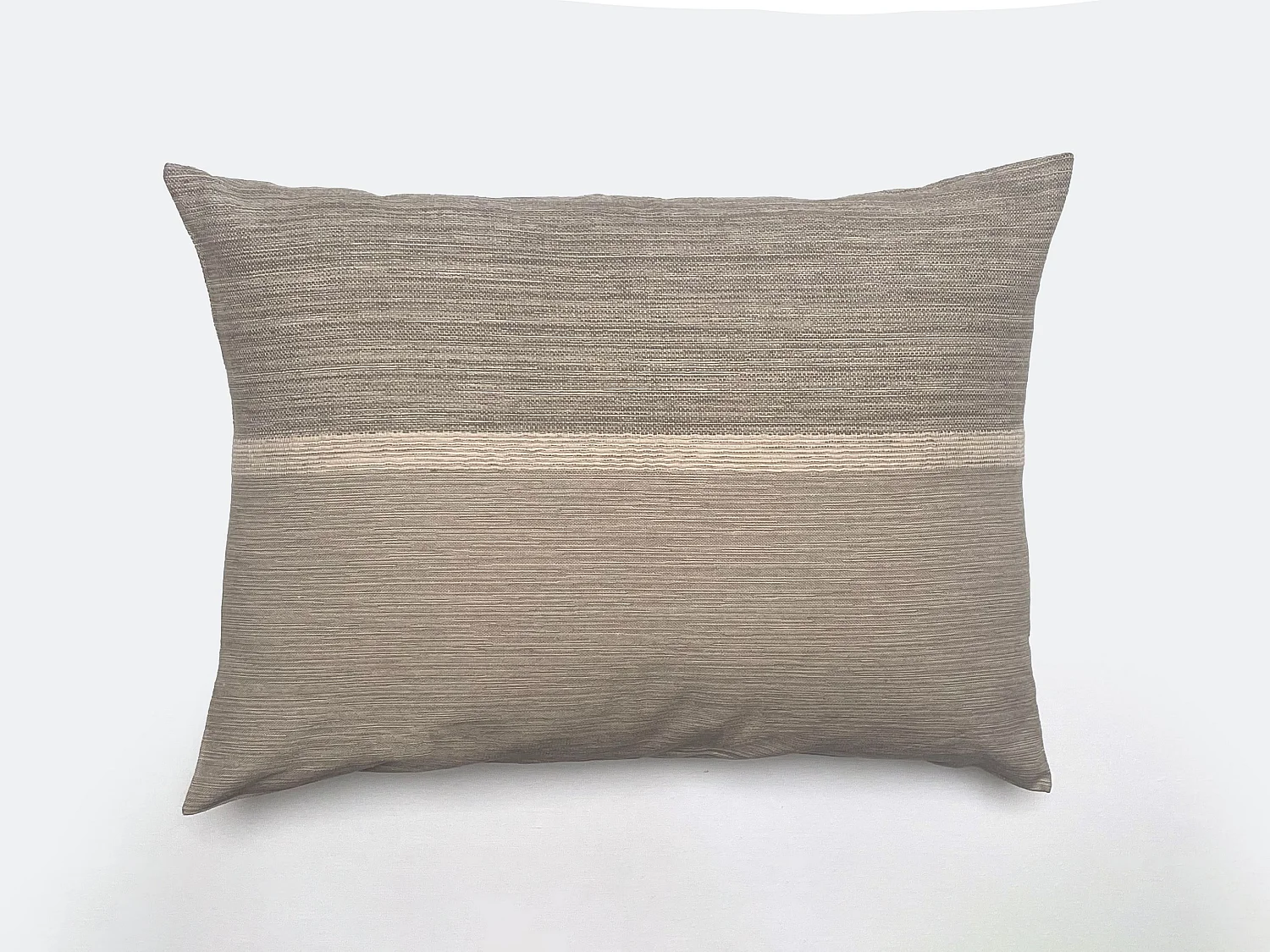 Housse de coussin ZAGORA pur coton 250 g/m² 50x70 cm beige ficelle