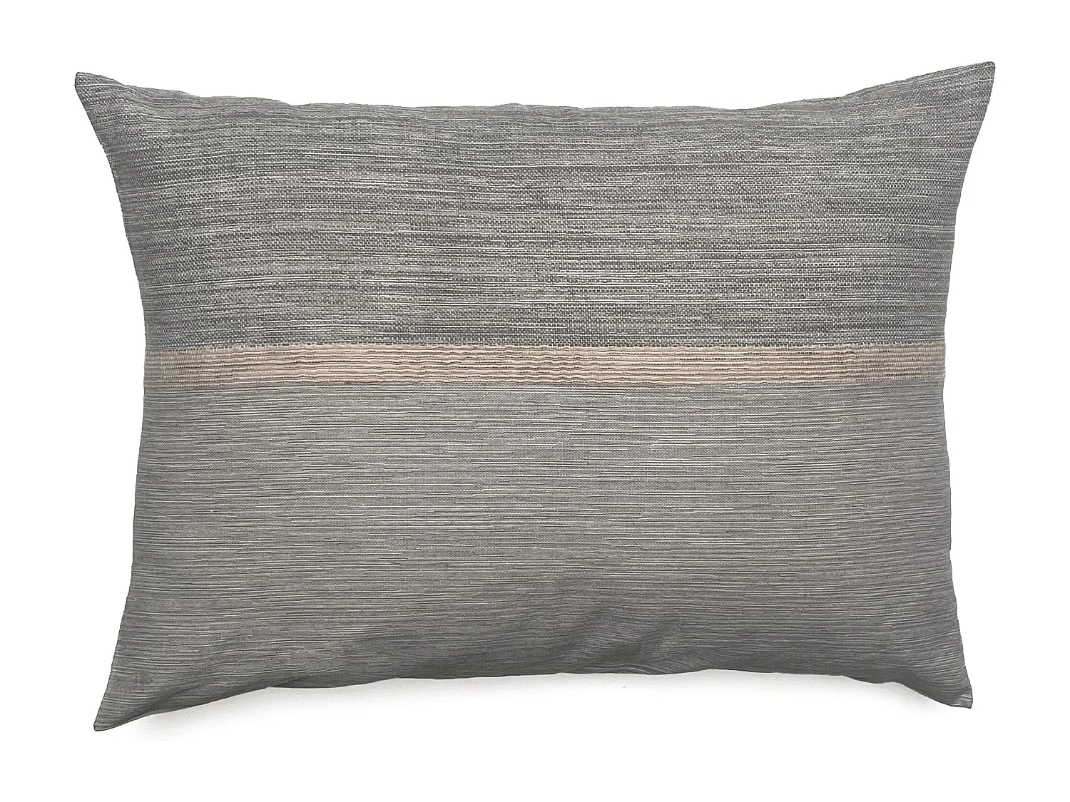 Housse de coussin ZAGORA pur coton 250 g/m² 50x70 cm beige lin