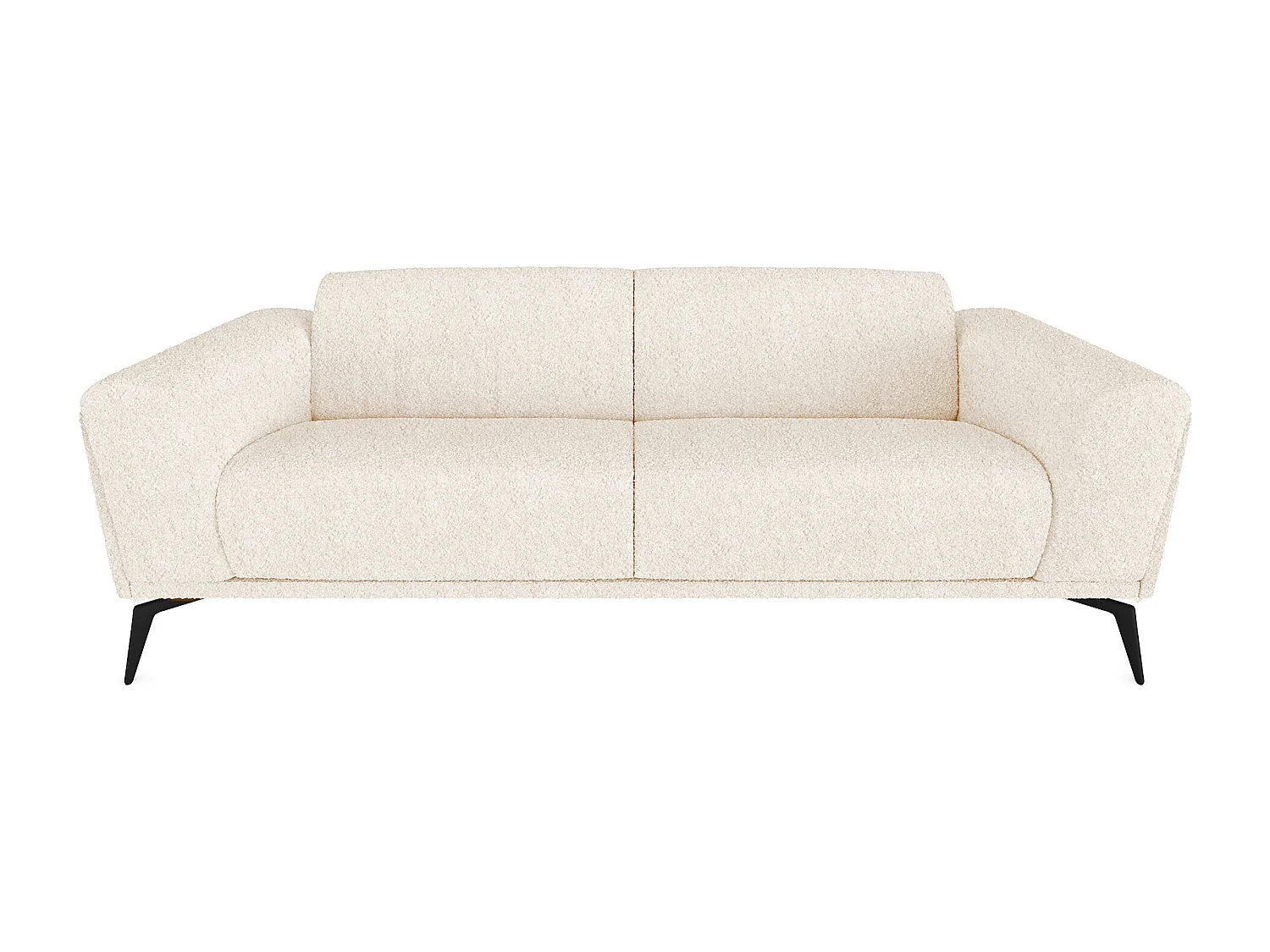 Canapé 3 places bouclette crème 220cm SWANN