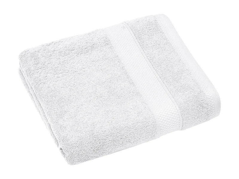 Drap de bain coton 550 g/m2 95x140 cm collection NAÏA Blanc