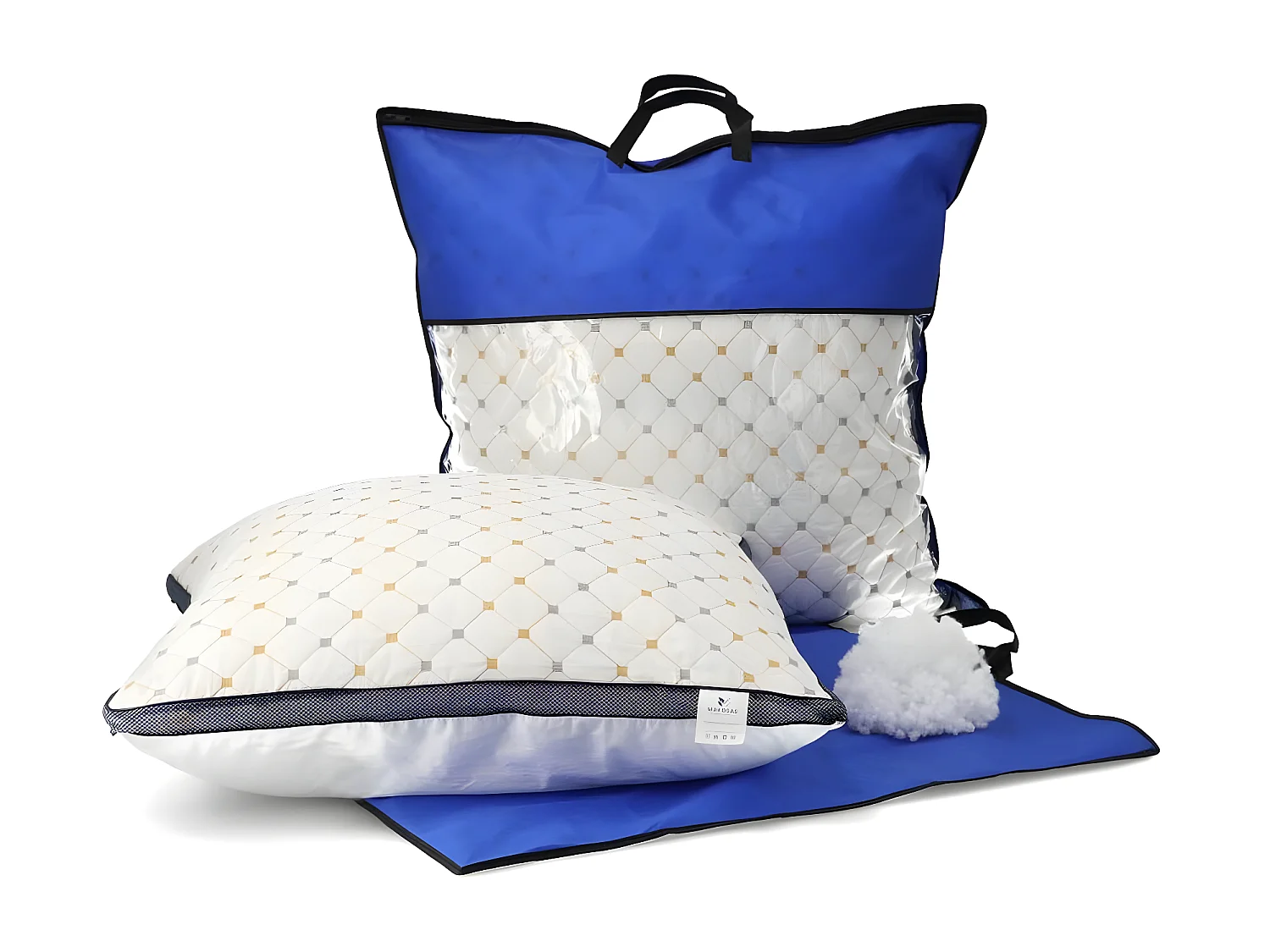 2er Set Baumwoll Kopfkissen