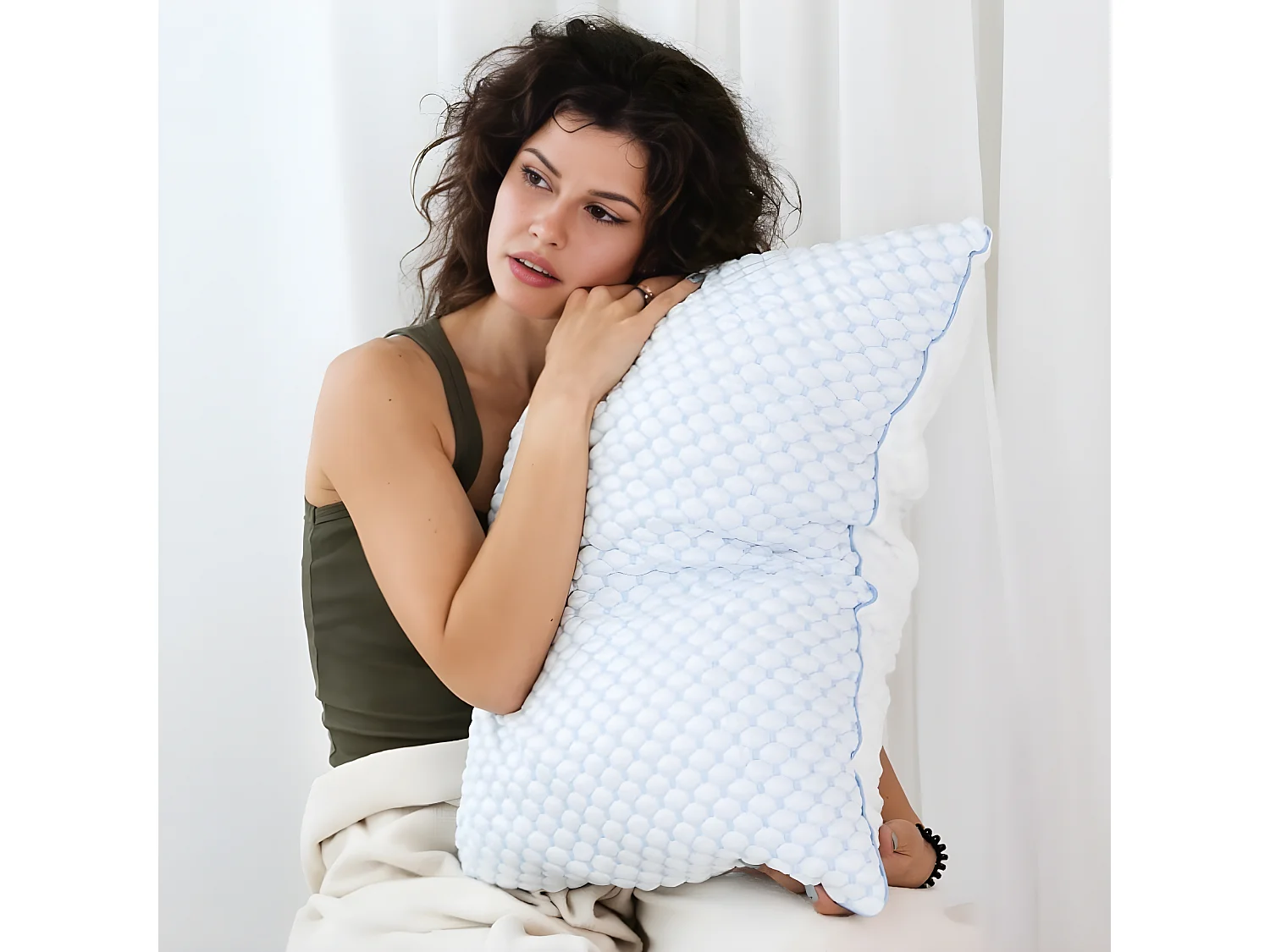 L'oreiller nuage de laine