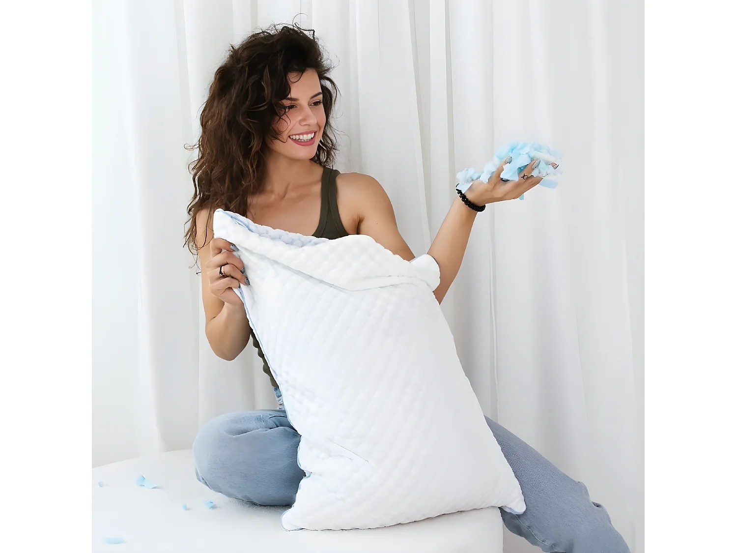 L'oreiller nuage de laine