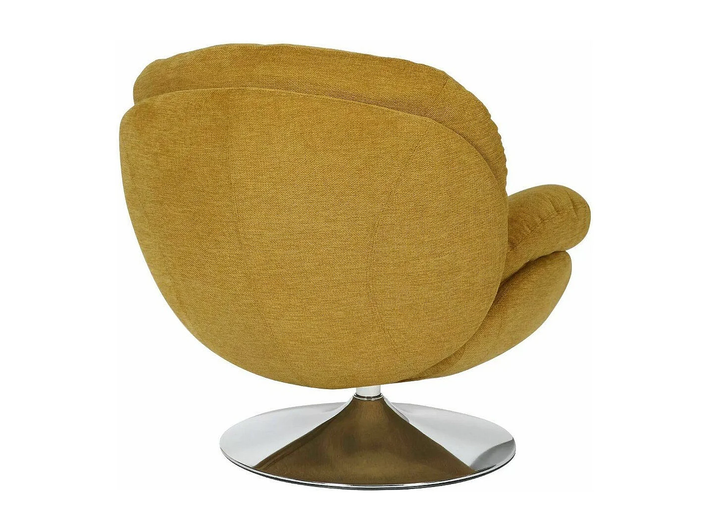 Fauteuil pivotant vintage jaune curry Noche