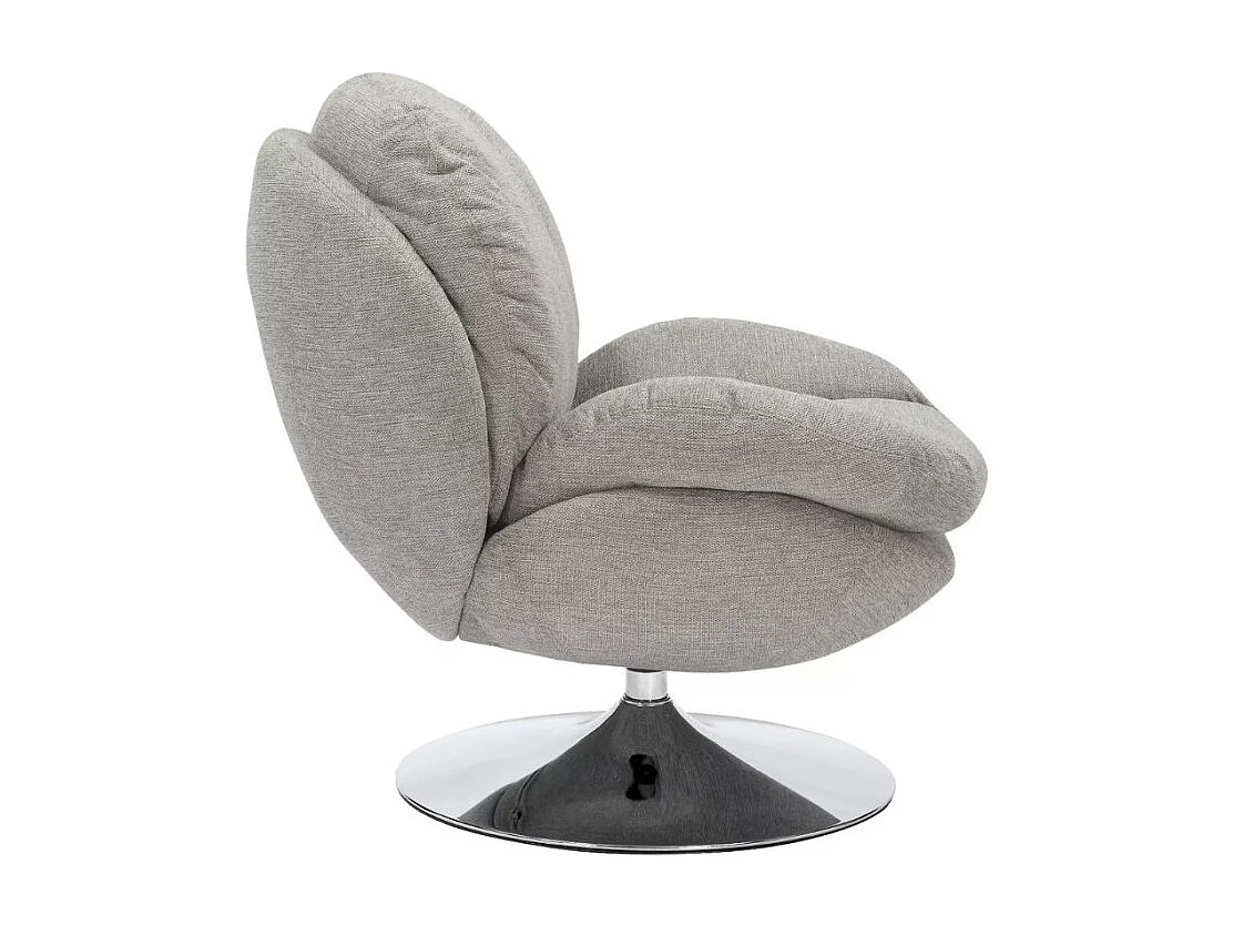 Fauteuil pivotant vintage jaune curry Noche