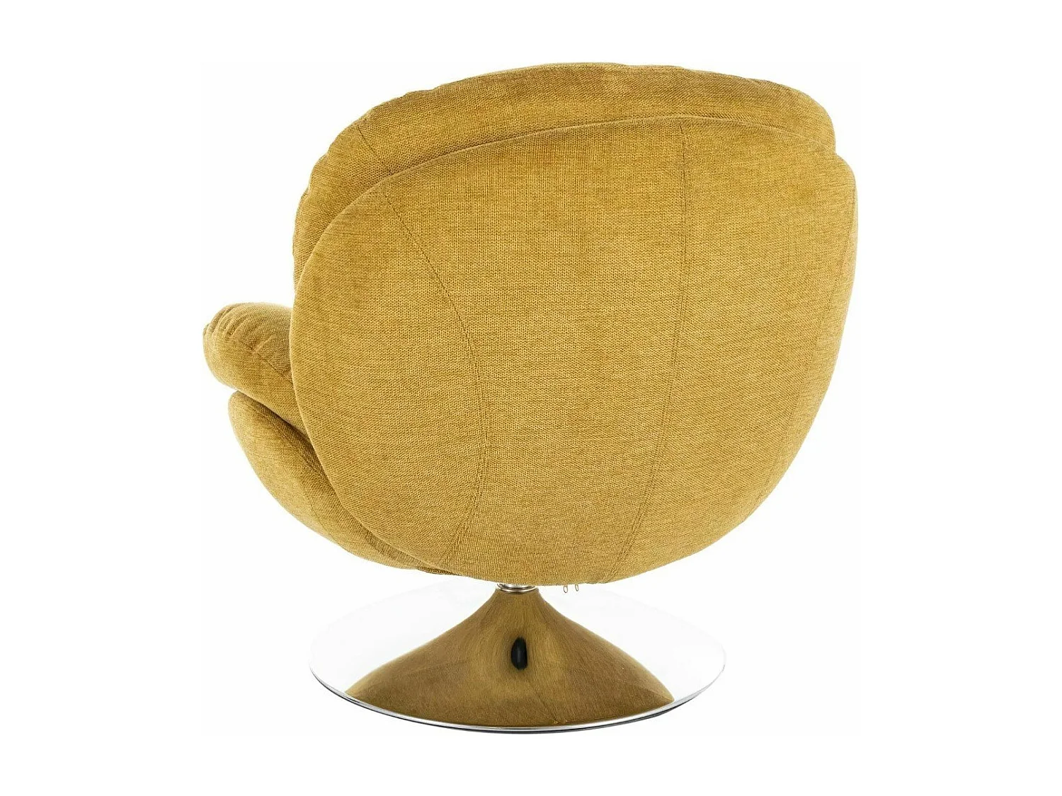 Fauteuil pivotant vintage jaune curry Noche