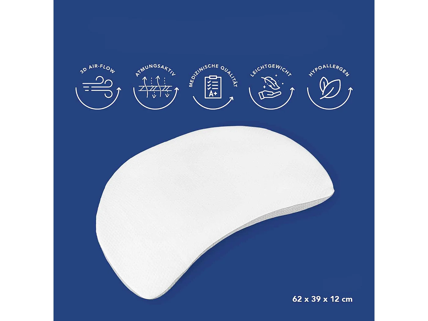 Oreiller ergonomique Forme de lune