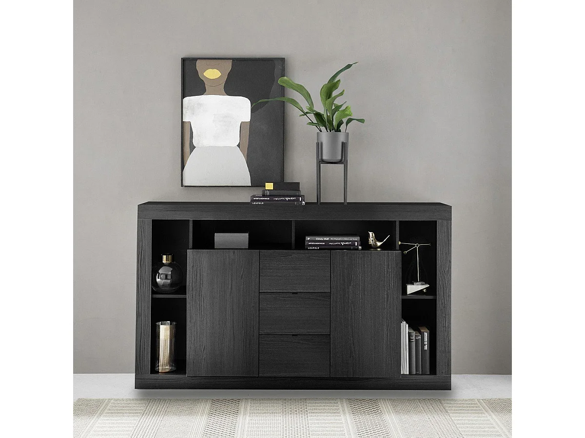 Buffet 2 portes et 3 tiroirs L172 cm - Rimini