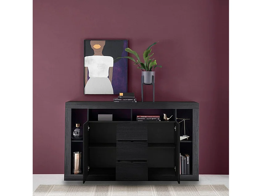 Buffet 2 puertas y 3 cajones L172 cm - Rimini