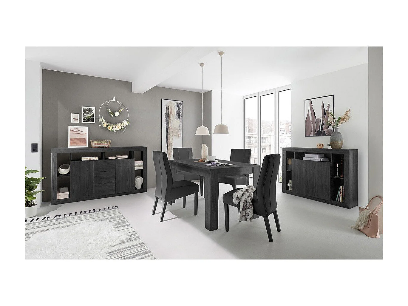 Buffet 2 portes L134 cm - Rimini