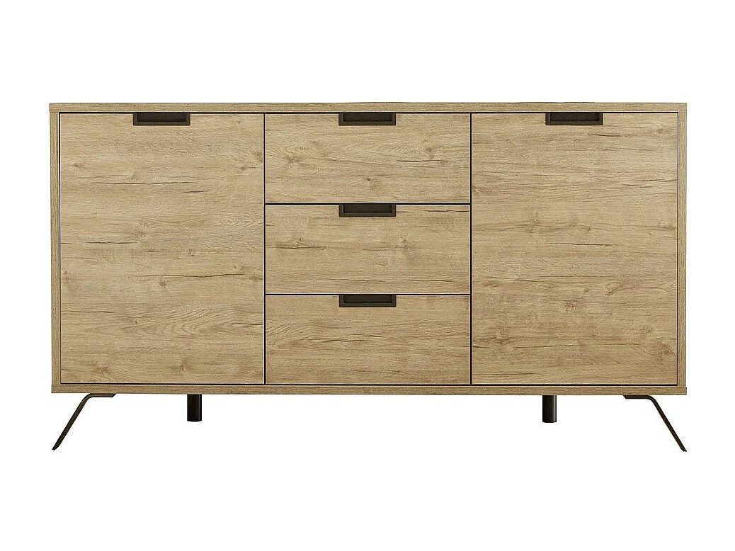 Kredens z 2 drzwiami i 3 szufladami L156 cm - Palma