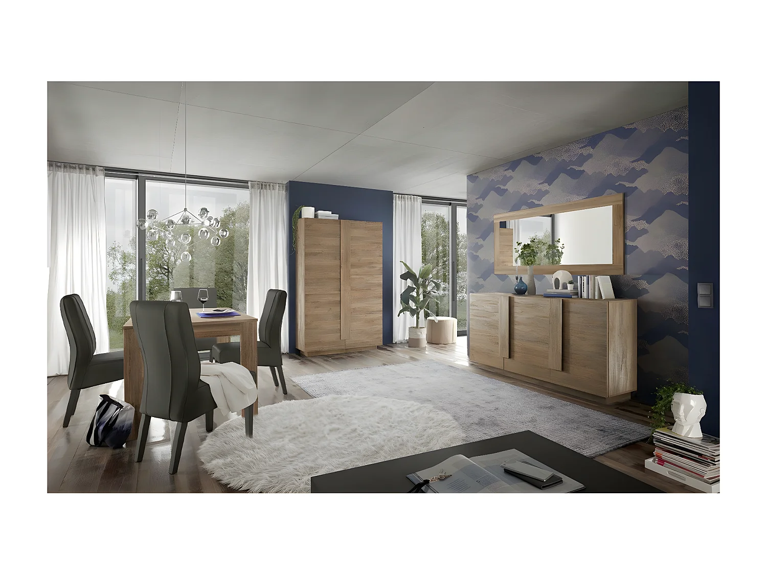 Buffet 3 portes L182 cm - Jupiter