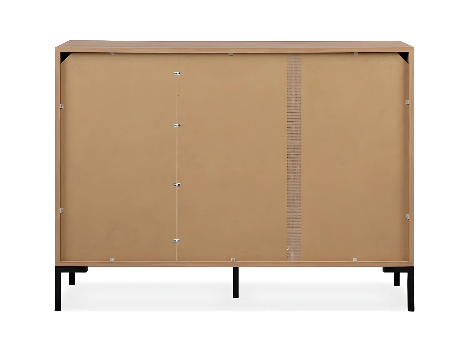 Credenza a 2 ante con 3 cassetti e 1 ripiano L120 cm - Plock