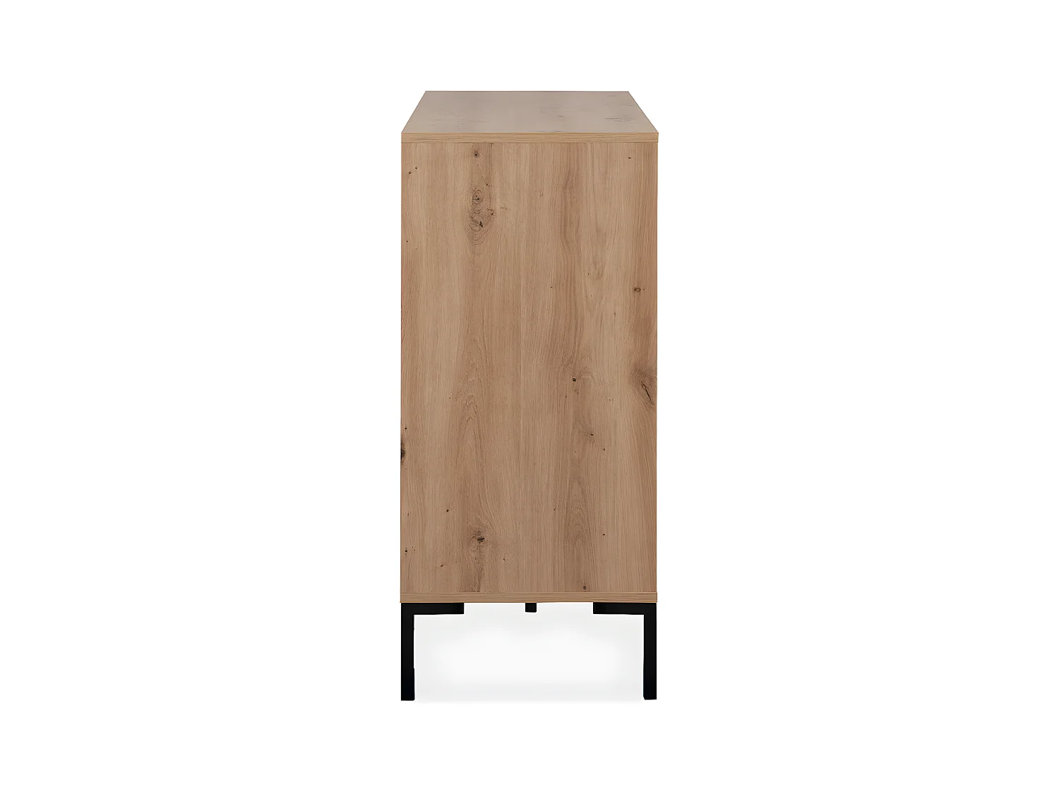 Credenza a 2 ante con 3 cassetti e 1 ripiano L120 cm - Plock