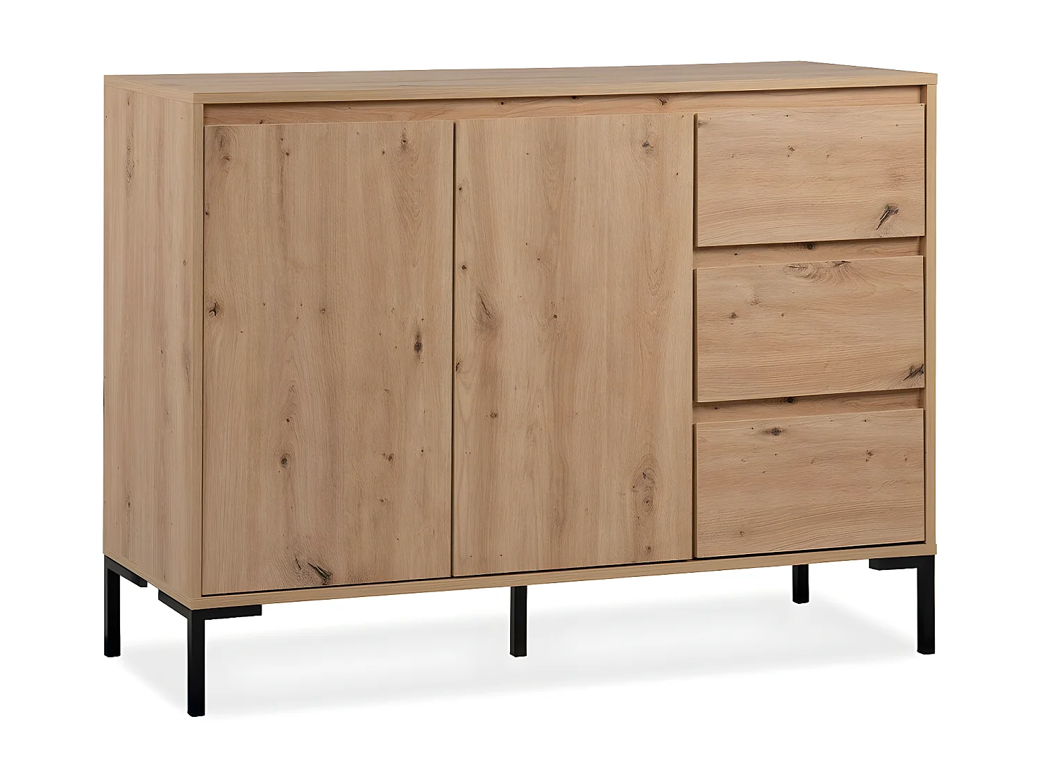 Buffet 2 deuren 3 laden en 1 plank L120 cm - PLOCK