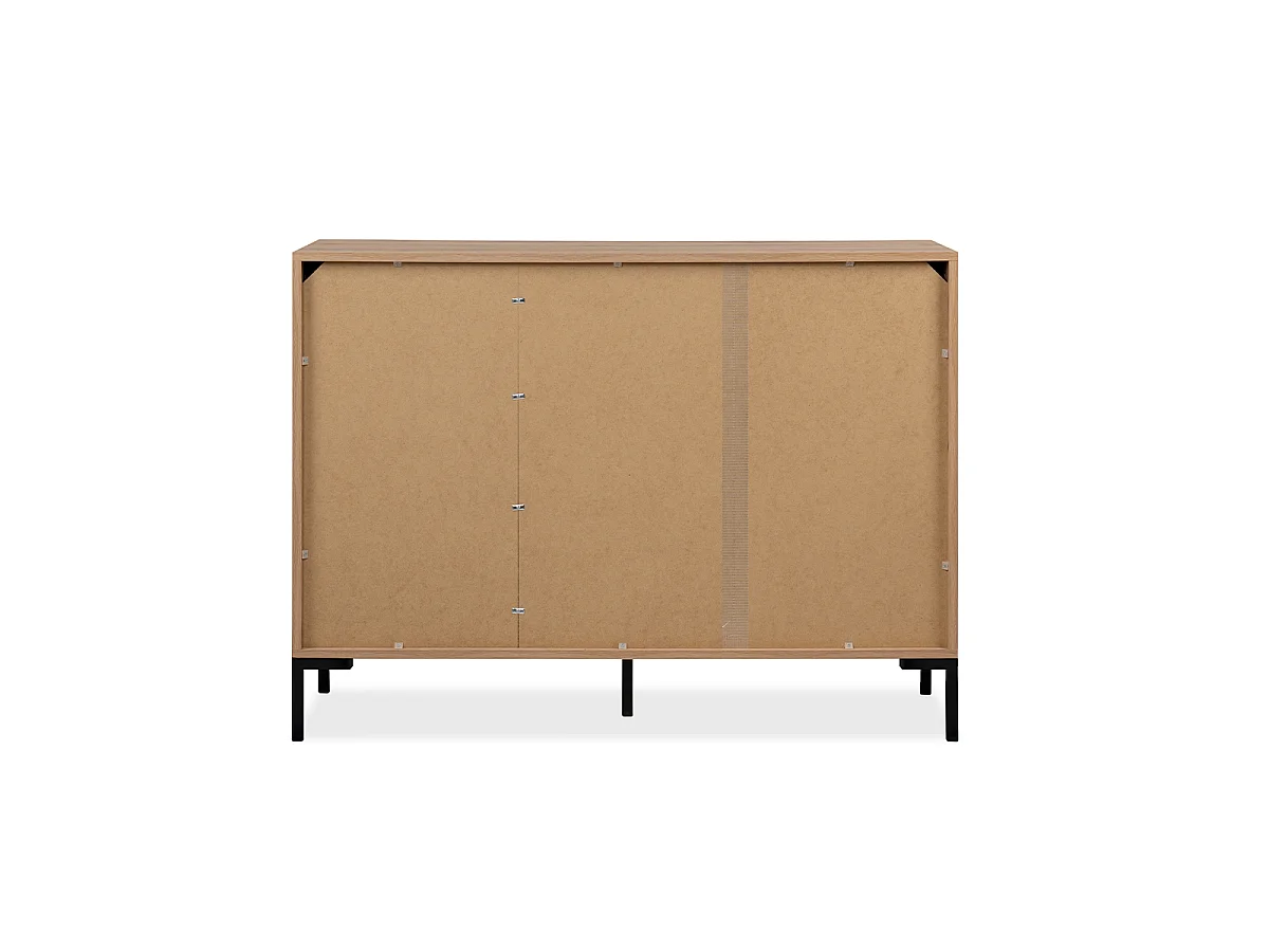 Buffet de 2 portas, 3 gavetas e 1 prateleira L120 cm - PLOCK