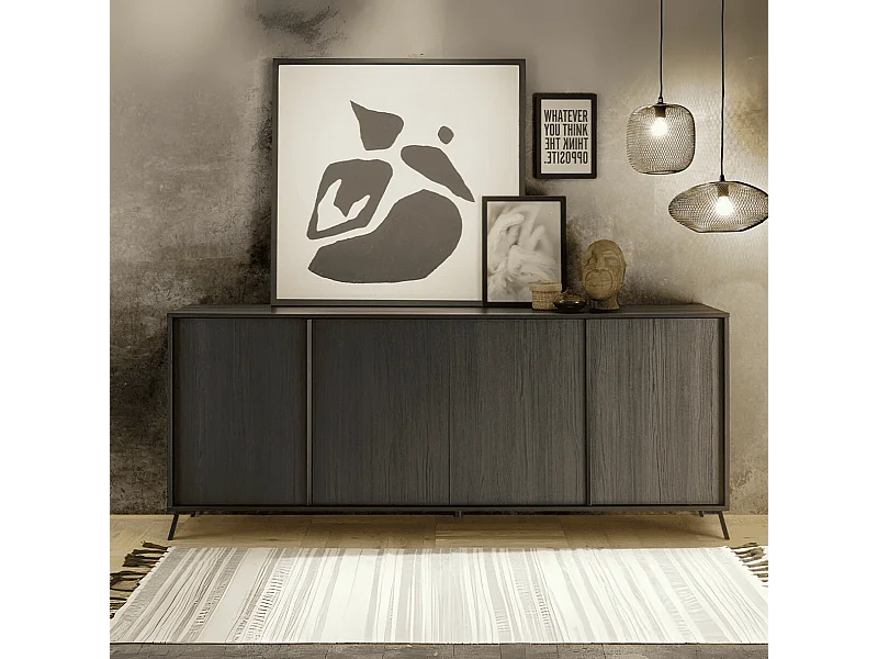 Anrichte mit 4 Türen L205 cm - City