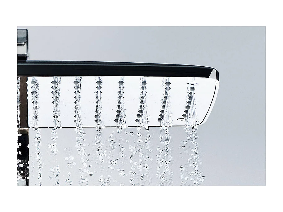 Colonne de douche thermostatique HANSGROHE Raindance E 360 chromée + nettoyant Briochin