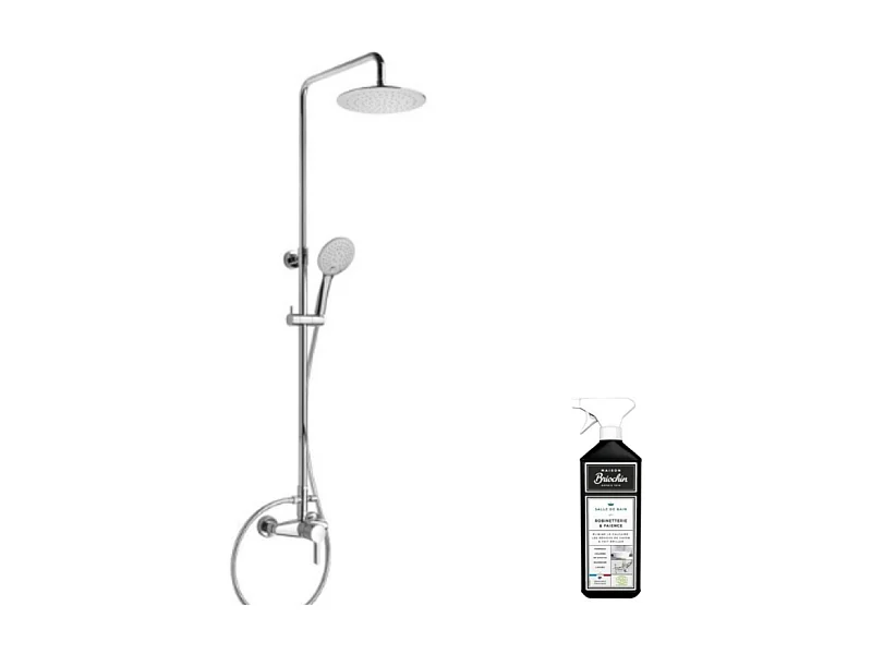 Colonne de douche PAINI Air Fresh 230 Hoby + nettoyant Briochin