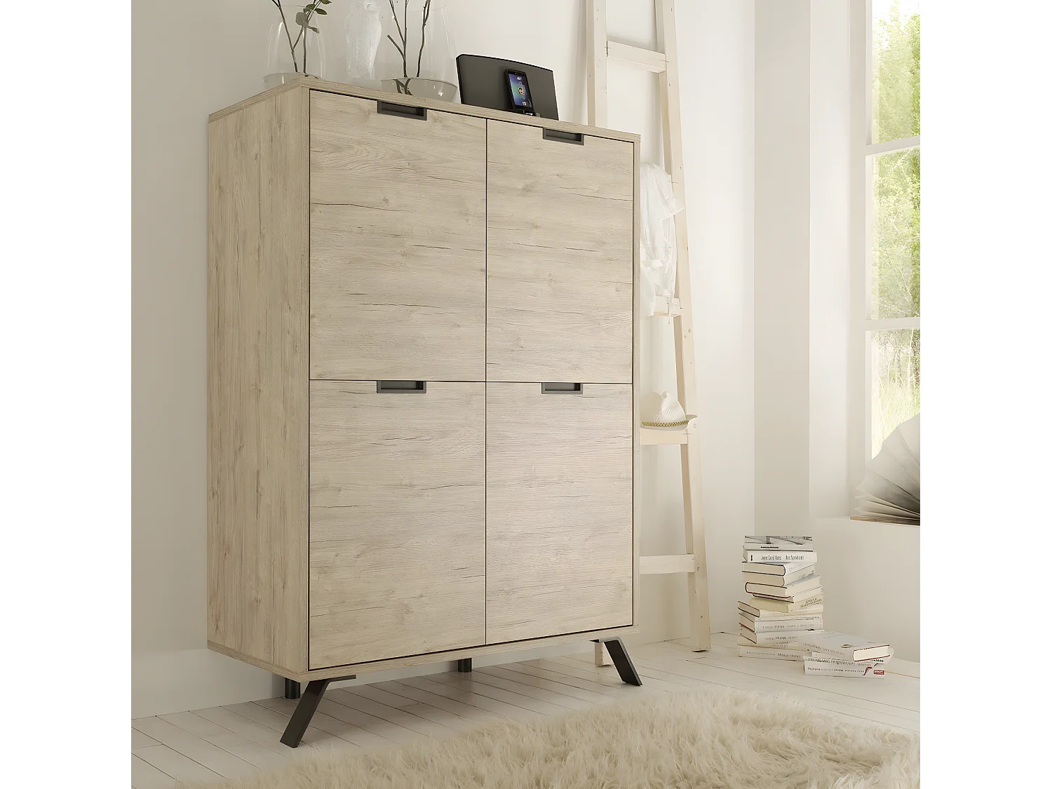Highboard mit 4 Türen L106 cm - Palma