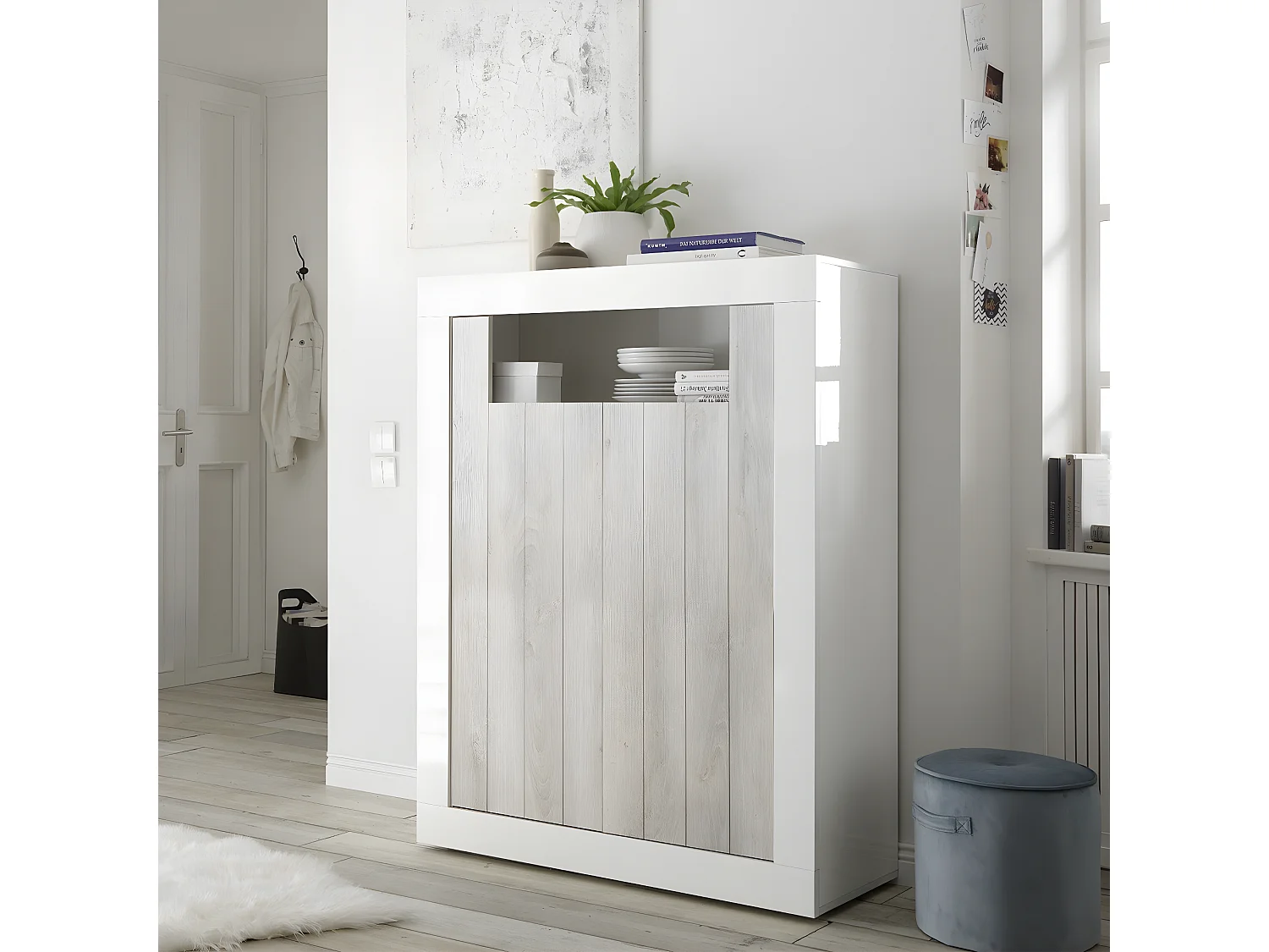 Buffet Haut 2 portes battantes H144 cm - Urbino