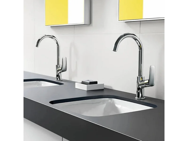 Mitigeur lavabo haut HANSGROHE Logis 210 sans tirette et sans vidage + nettoyant Briochin