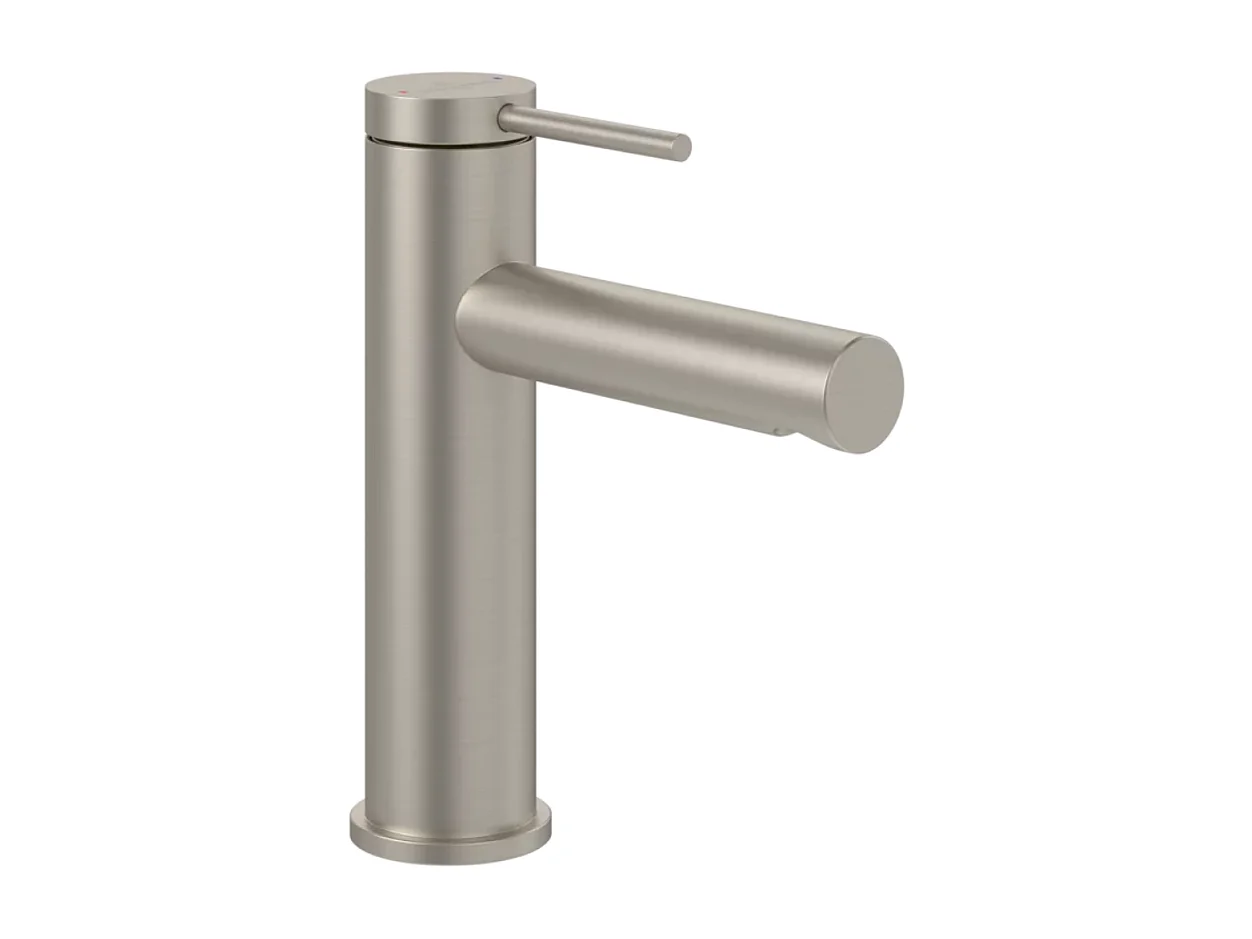 Mitigeur lavabo VILLEROY ET BOCH Loop & Friends avec tirette Brushed Nickel Matt