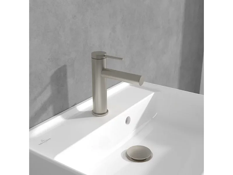 VILLEROY ET BOCH Loop & Friends Mezclador de lavabo con tirador Níquel Cepillado Mate