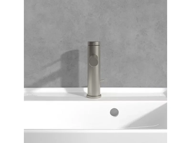 VILLEROY ET BOCH Loop & Friends Mezclador de lavabo con tirador Níquel Cepillado Mate