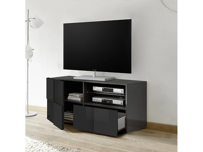 TV-Möbel klein 1 Tür und 1 Schublade L121 cm - Dama
