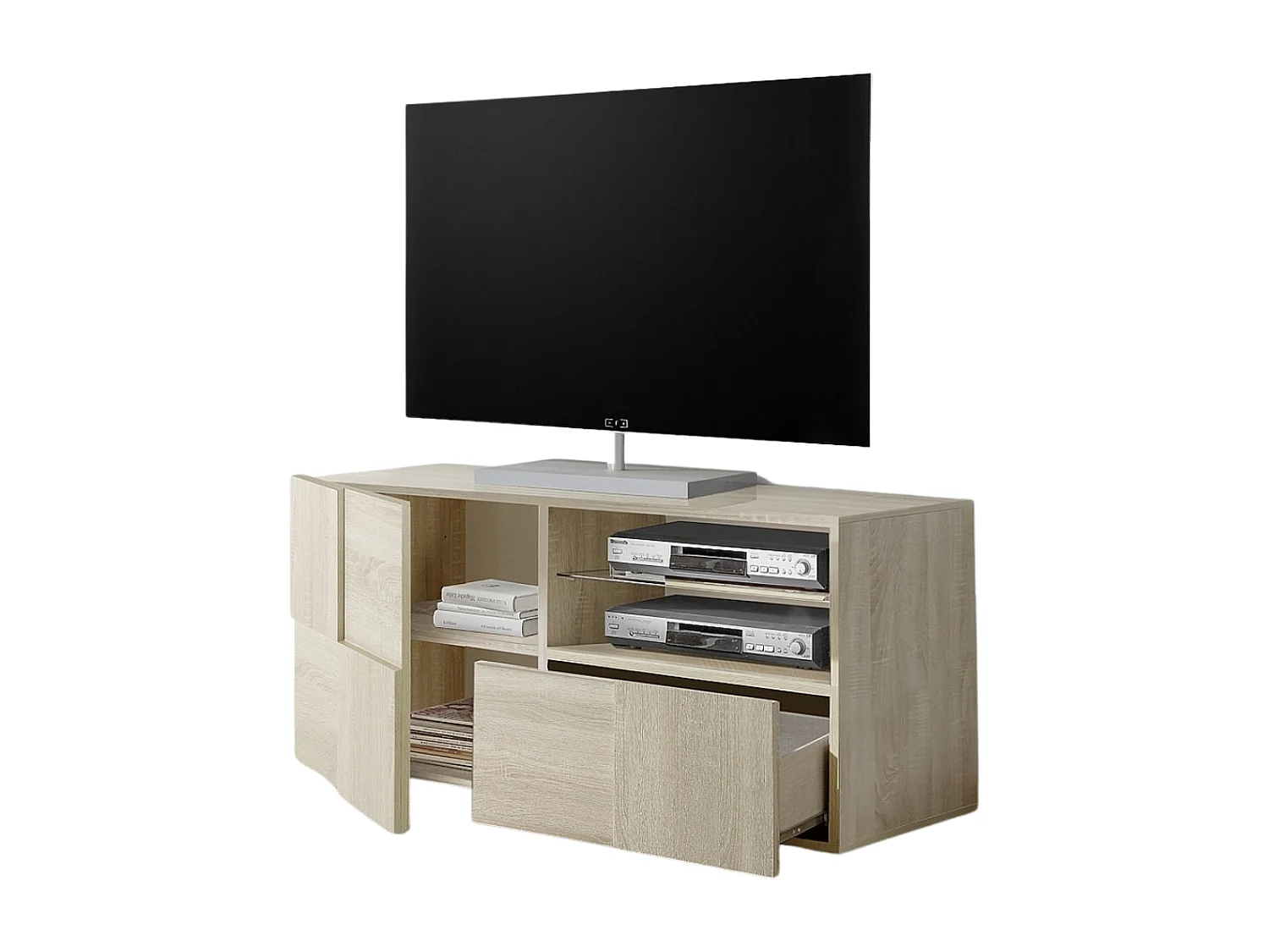 TV-meubel met 1 deur en 1 lade L121 cm - Dama