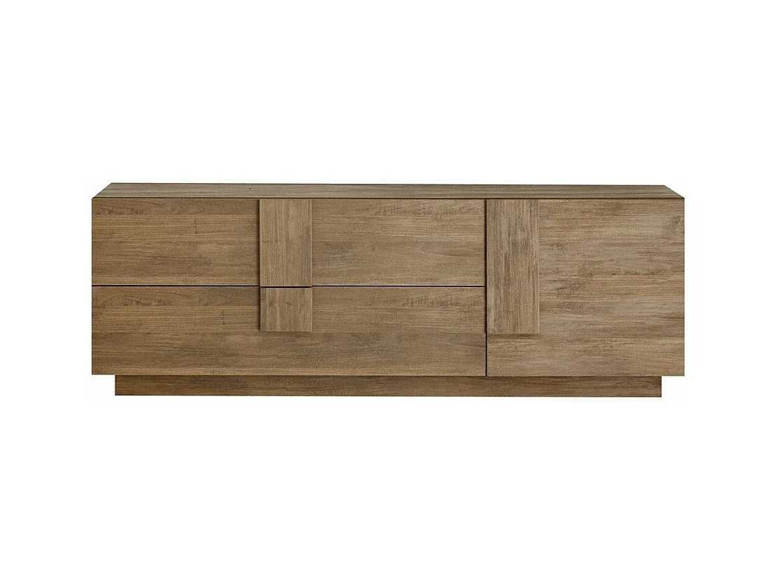 Meuble TV 2 tiroirs et 1 porte L182 cm - Jupiter