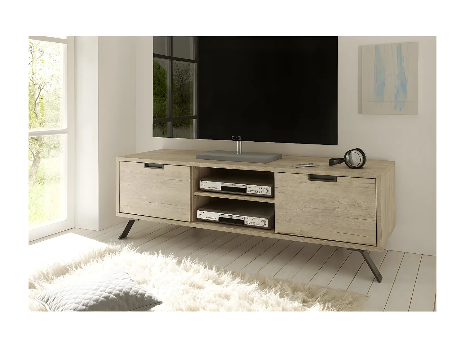 Mueble de TV 2 puertas L156 cm - Palma