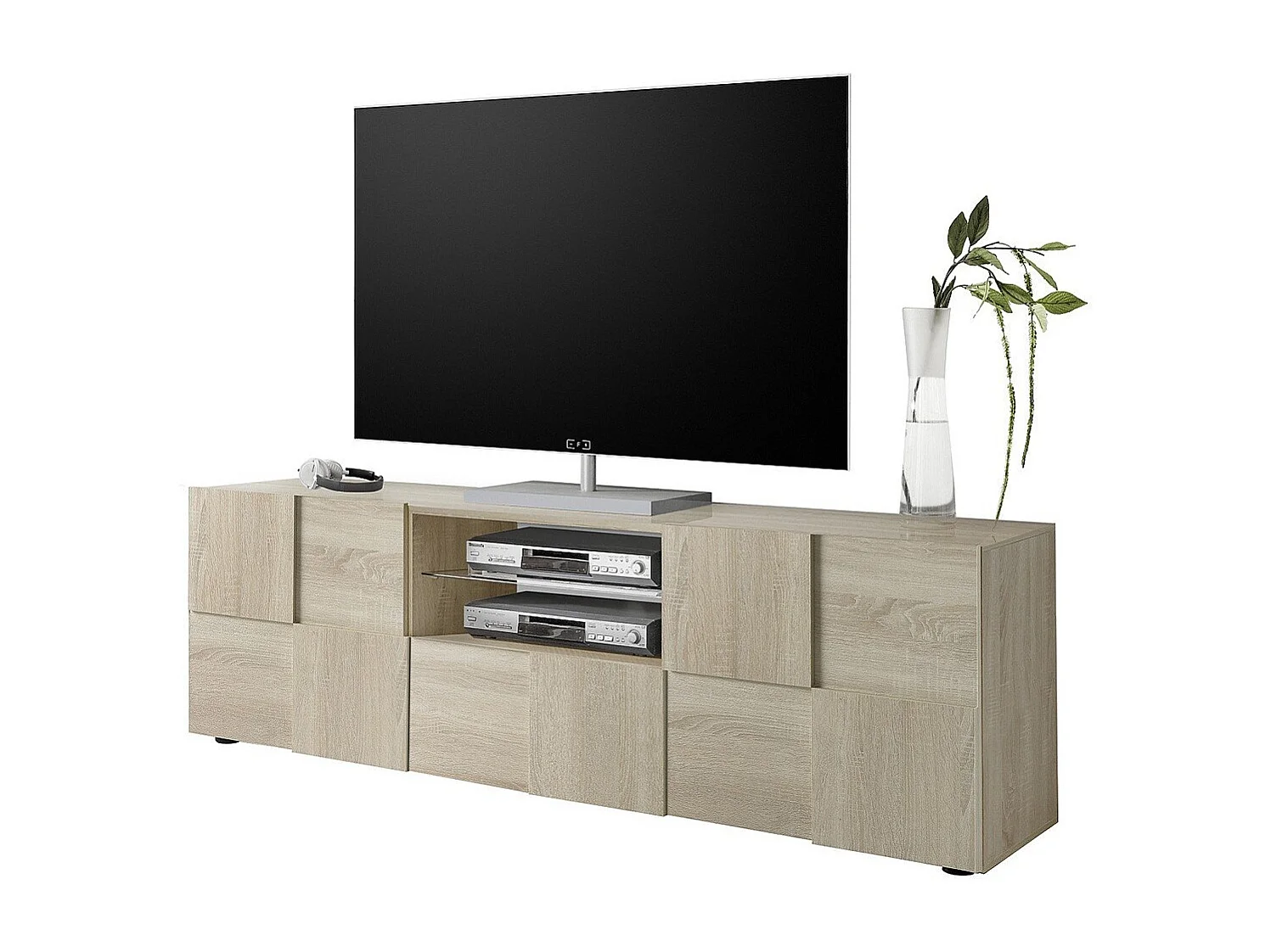 TV-meubel 2 deuren 1 lade L181 cm - Dama
