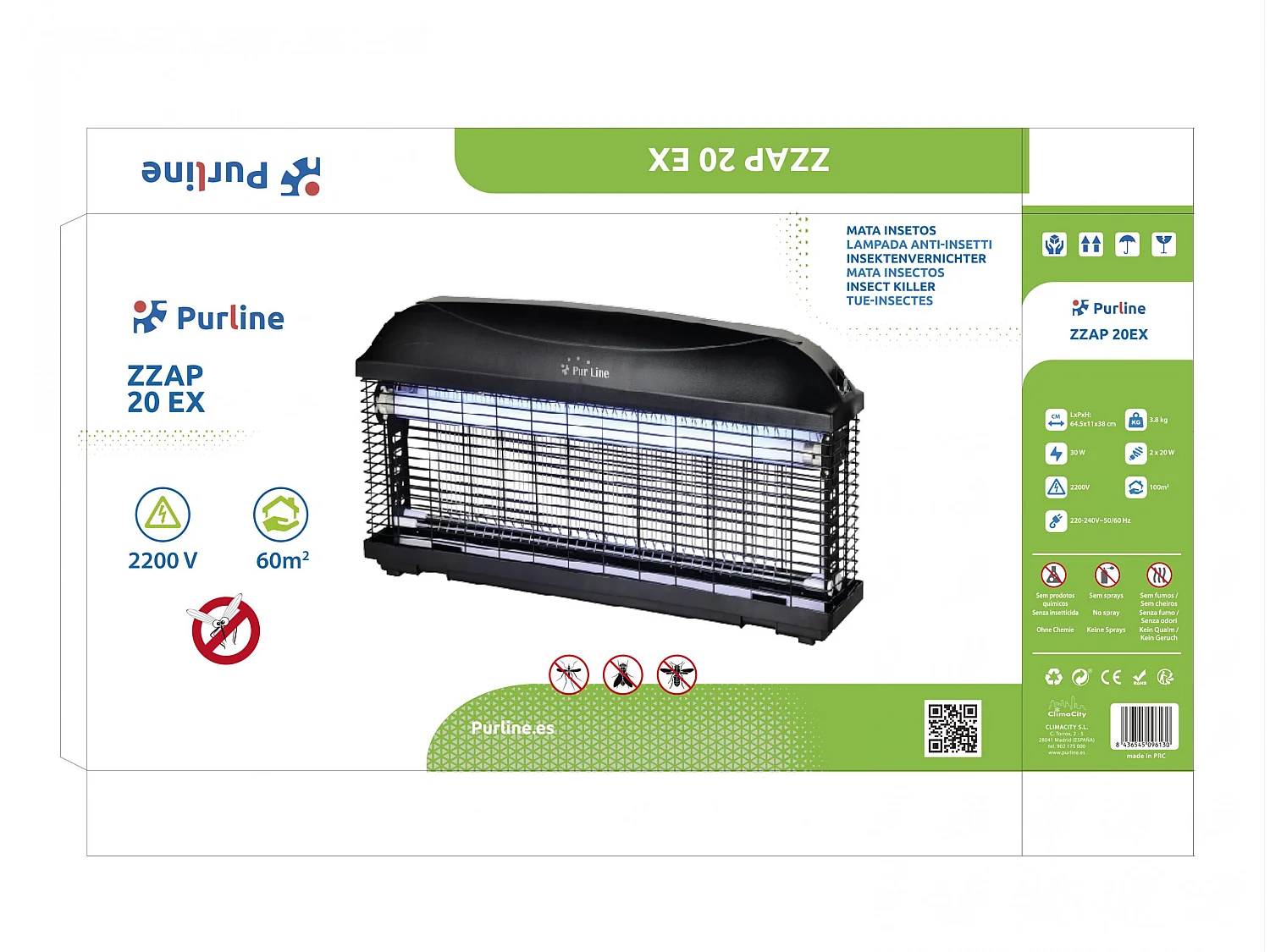 Tue Insectes Électrique 20W avec lumière ultraviolette