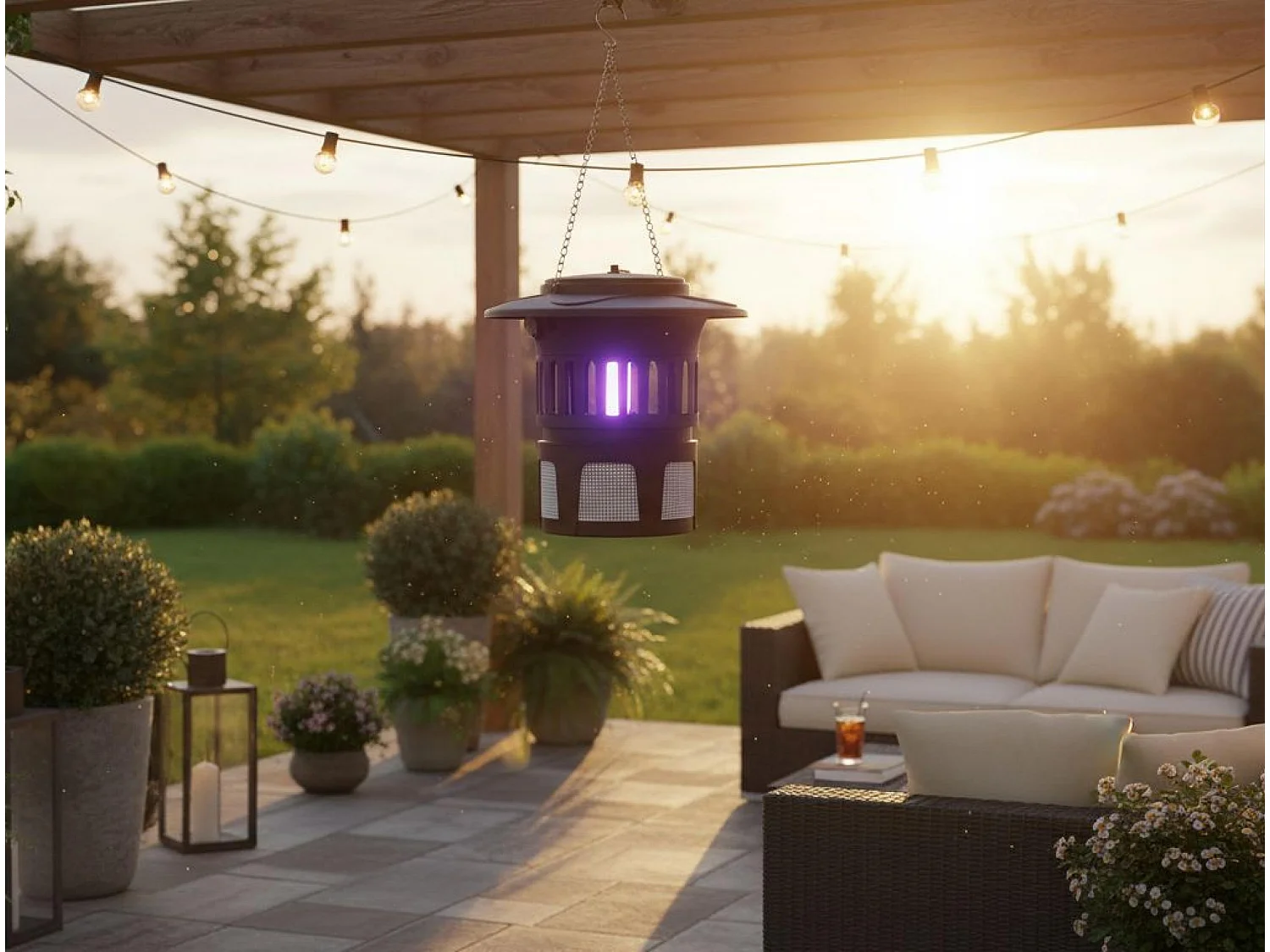 Lampe Anti-Moustiques 13W avec ventilateur d'absorption