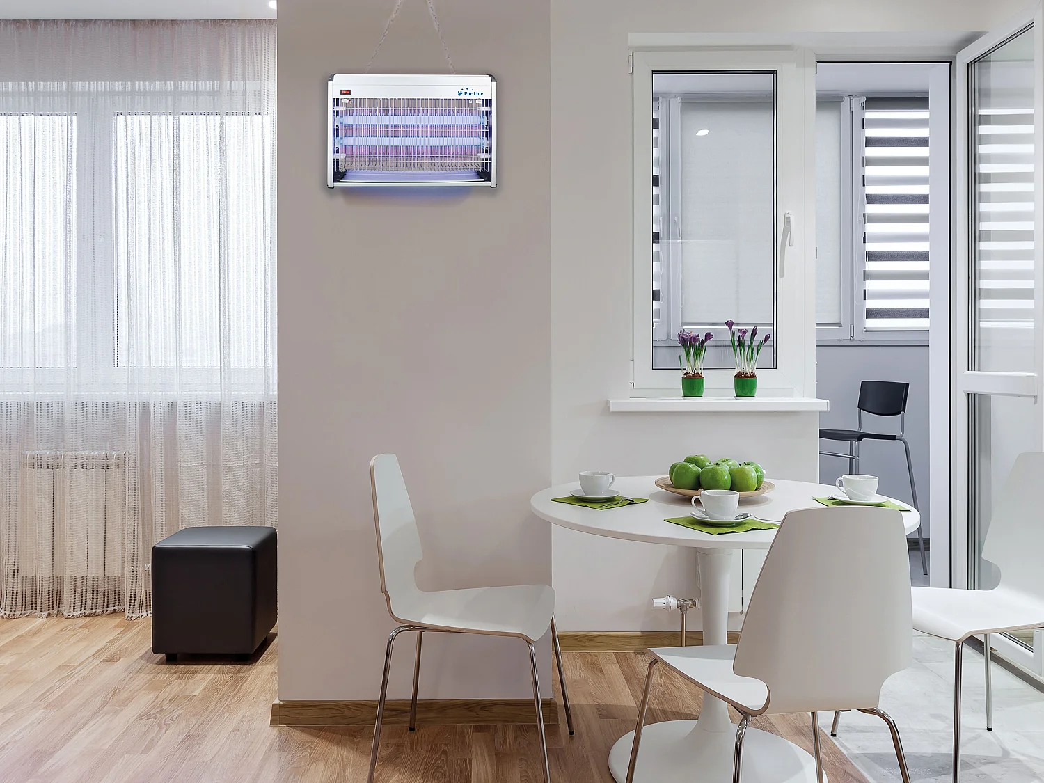 Zanzariera Elettrica, Potente 35W con Luce UV 2 x 20W , per Stanze, Giardini, Verande, Area Efficace di 100 m²