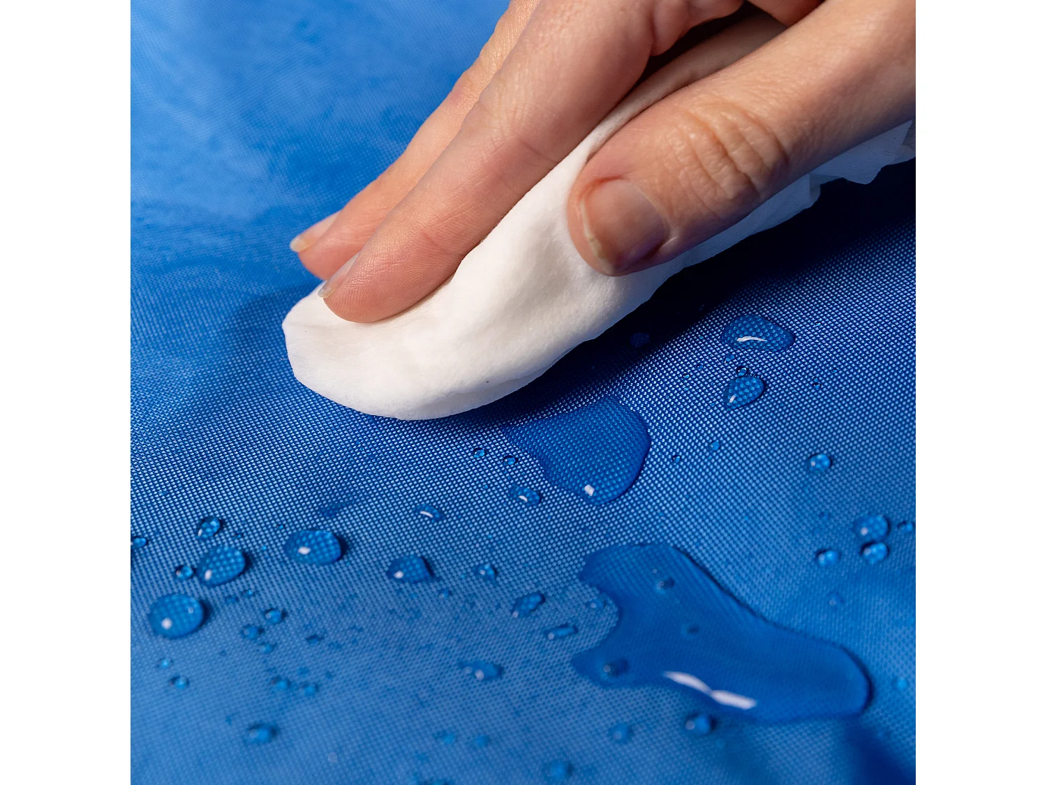 Pouf classique pour usage intérieur et extérieur bleu