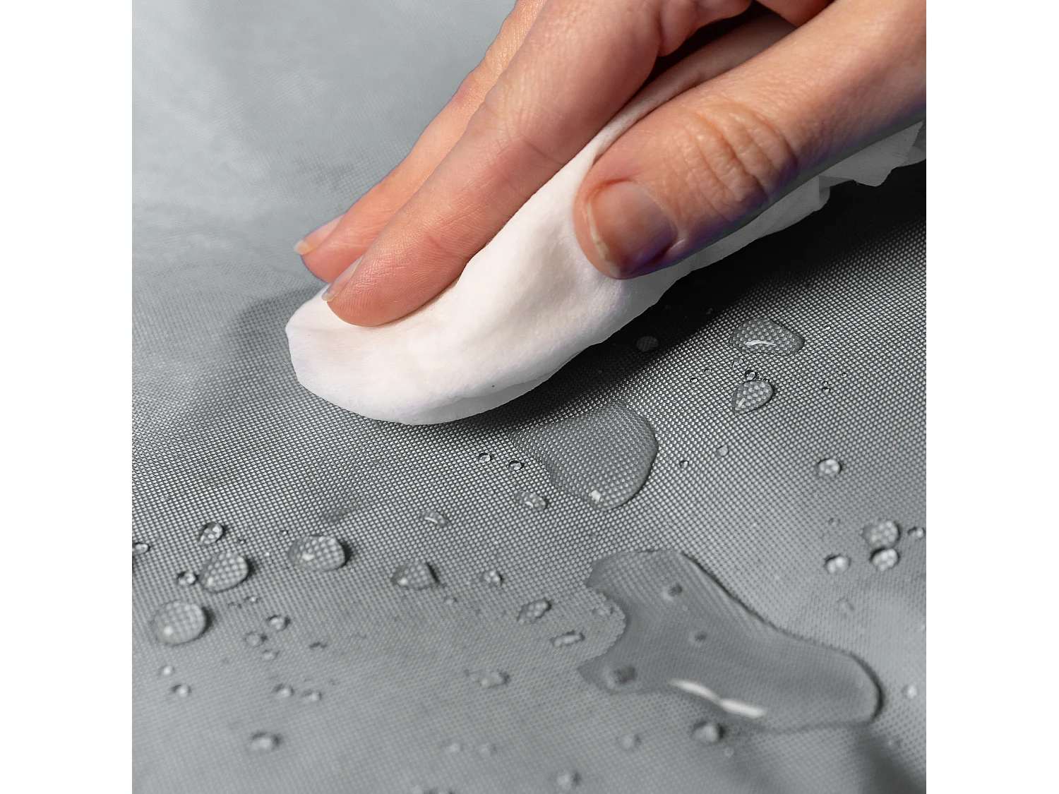 Pouf classique pour usage intérieur et extérieur gris clair