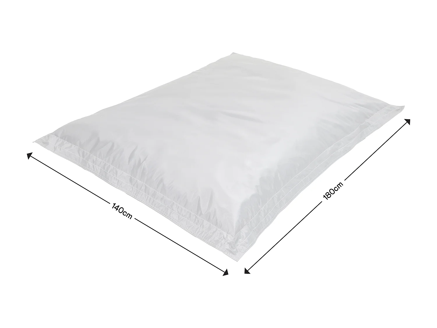 Pouf géant intérieur et extérieur orange - BAZAAR BAG