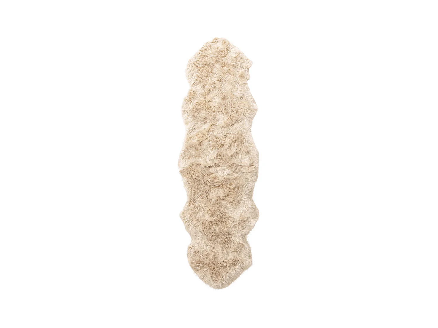 Tapis Imitation Fourrure "Katy" 55x180cm Beige