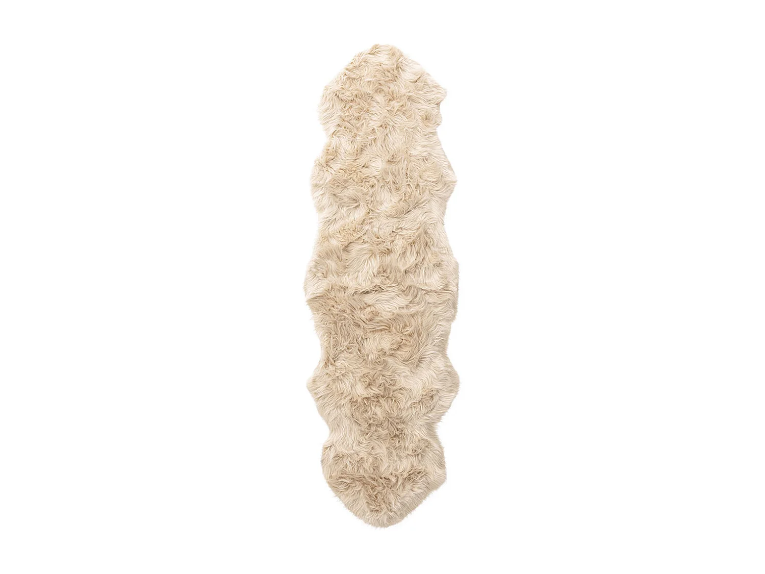 Katy kunstvacht geïmiteerd vel 180x55cm beige.