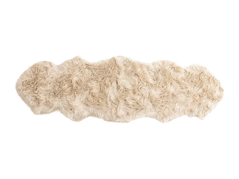 Katy Kunstfell imitiertes fell 180x55cm Beige.