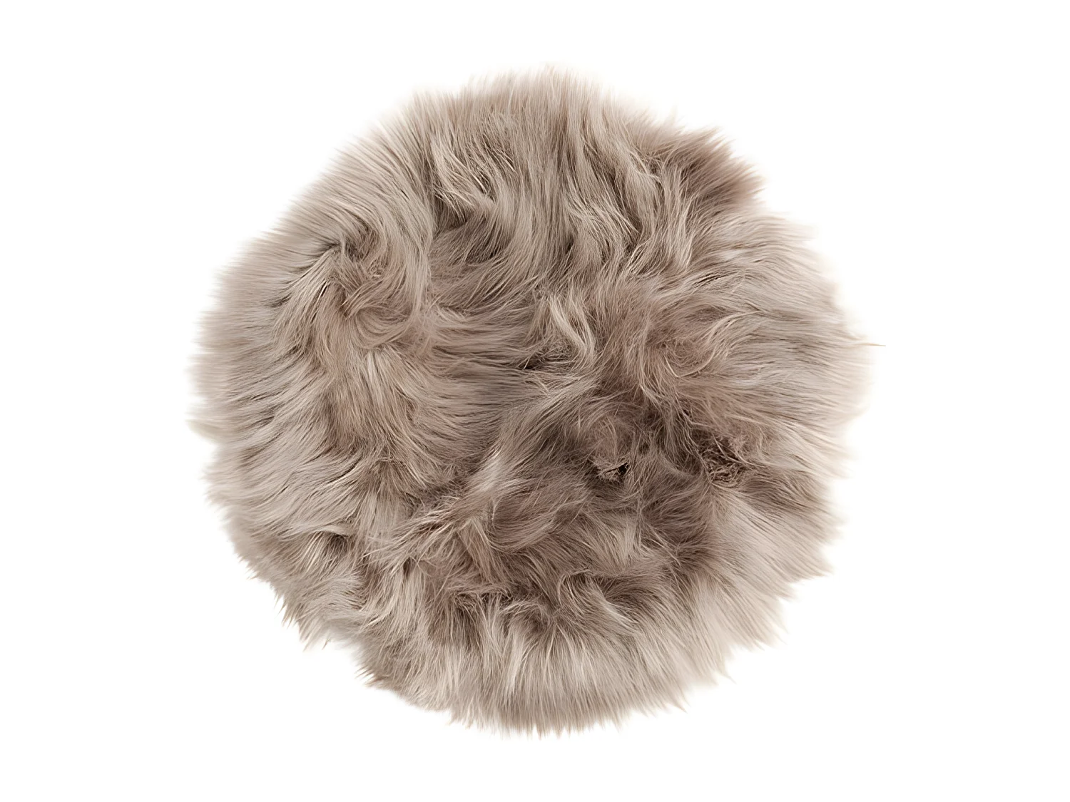 Katy fourrure synthétique  Ø34cm marron.