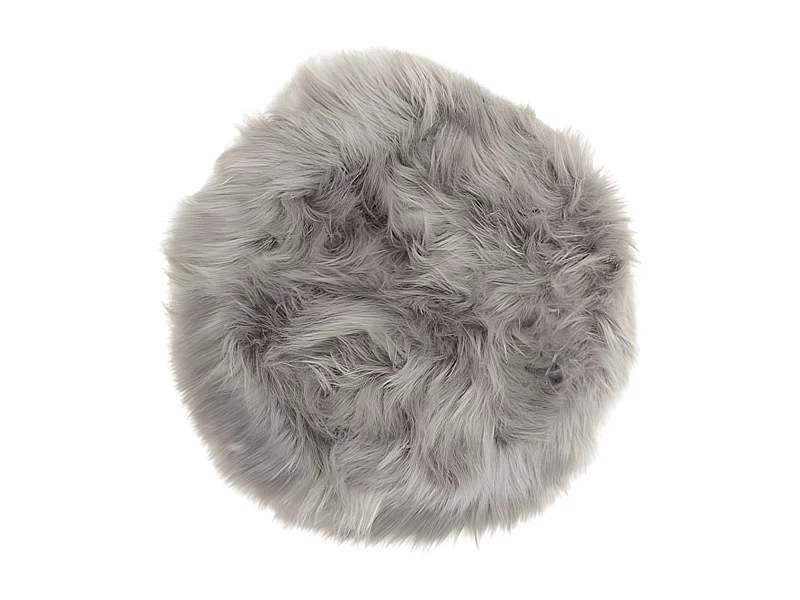 Katy fourrure synthétique  Ø34cm gris.