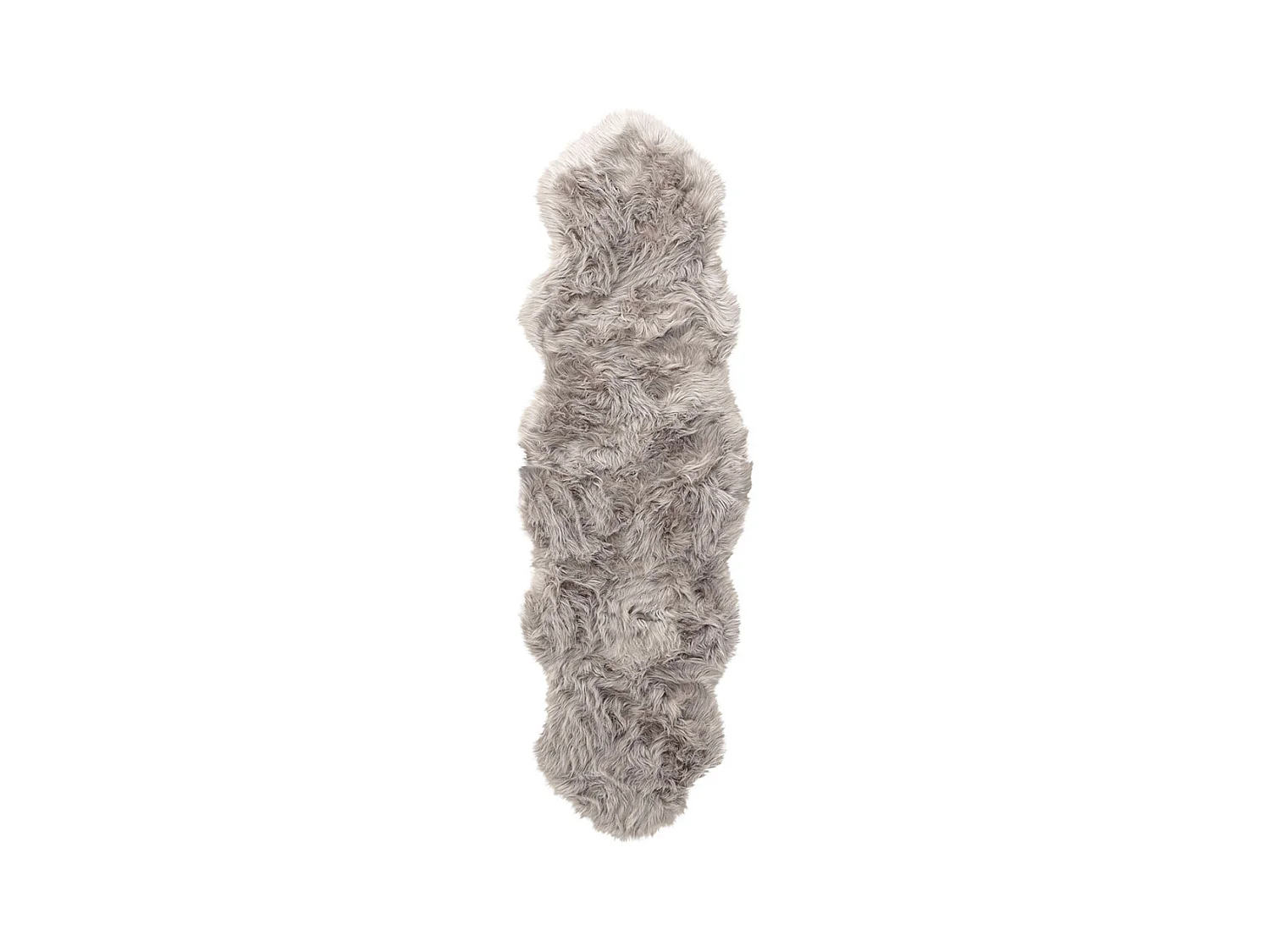 Tapis Imitation Fourrure "Katy" 55x180cm Gris